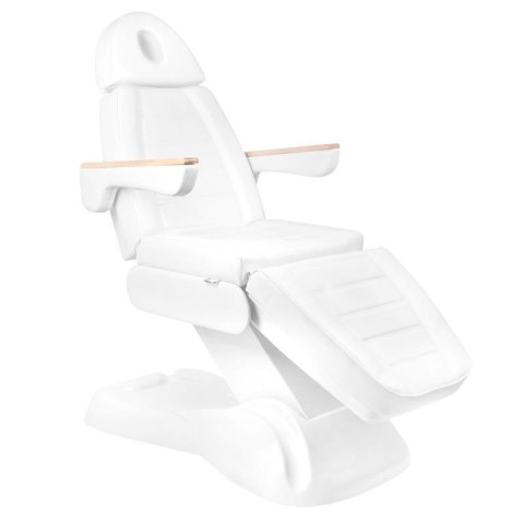 Fotel kosmetyczny elektryczny SILLON Lux 273b + taboret 304 biały Fotel kosmetyczny elektryczny SILLON Lux 273b + taboret 304 biały
