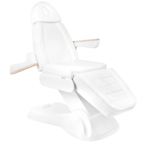 Fotel kosmetyczny elektryczny SILLON Lux 273b + taboret 304 biały Fotel kosmetyczny elektryczny SILLON Lux 273b + taboret 304 biały