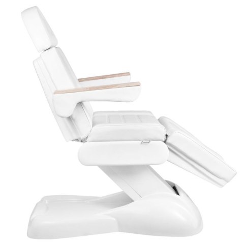 Fotel kosmetyczny elektryczny SILLON Lux 273b + taboret 304 biały Fotel kosmetyczny elektryczny SILLON Lux 273b + taboret 304 biały