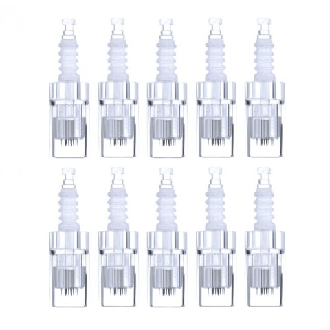 Kartridże 10 sztuk wymienne do Microneedle Pen-a 12 igieł Kartridże 10 sztuk wymienne do Microneedle Pen-a 12 igieł