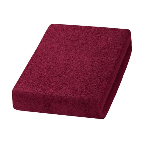 Prześcieradło frotte bordowe Prześcieradło frotte bordowe