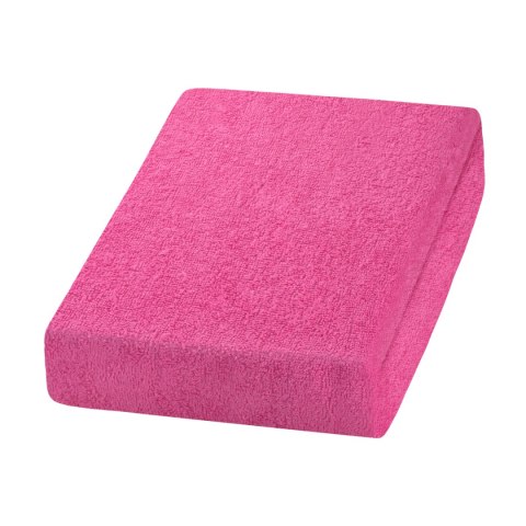 Prześcieradło frotte różowe Prześcieradło frotte różowe
