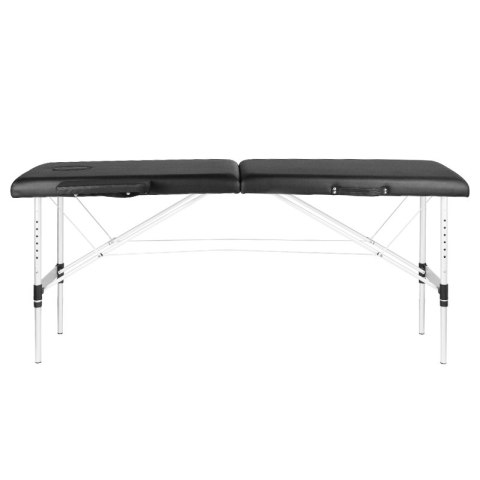 Stół składany do masażu aluminiowy komfort Activ Fizjo 2 segmenty czarny Stół składany do masażu aluminiowy komfort Activ Fizjo 2 segmenty czarny