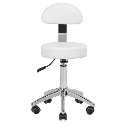 Taboret kosmetyczny AM-304 biały Taboret kosmetyczny AM-304 biały