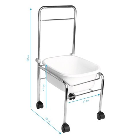 Zestaw brodzik do pedicure na kółkach chrom + masażer do stóp masażer z podtrzymaniem temp. AM-506A Zestaw brodzik do pedicure na kółkach chrom + masażer do stóp masażer z podtrzymaniem temp. AM-506A