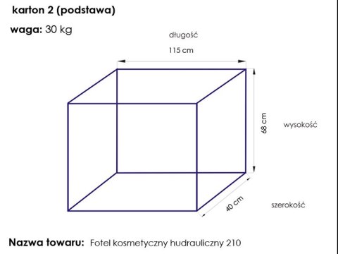 Fotel kosmetyczny hyd. A 210 czarny Fotel kosmetyczny hyd. A 210 czarny