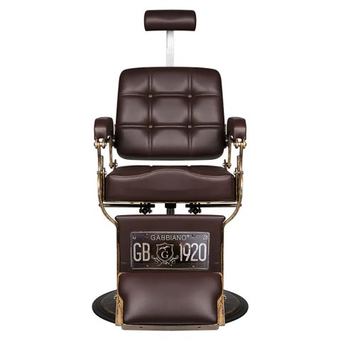 Gabbiano fotel barberski Boss brązowy Gabbiano fotel barberski Boss brązowy