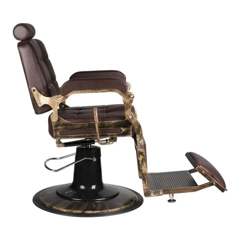 Gabbiano fotel barberski Boss brązowy Gabbiano fotel barberski Boss brązowy