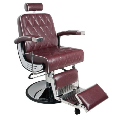 Gabbiano fotel barberski Imperial bordowy Gabbiano fotel barberski Imperial bordowy