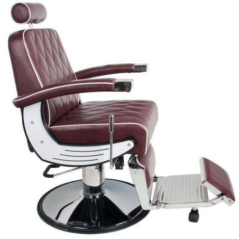 Gabbiano fotel barberski Imperial bordowy Gabbiano fotel barberski Imperial bordowy