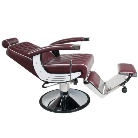Gabbiano fotel barberski Imperial bordowy Gabbiano fotel barberski Imperial bordowy