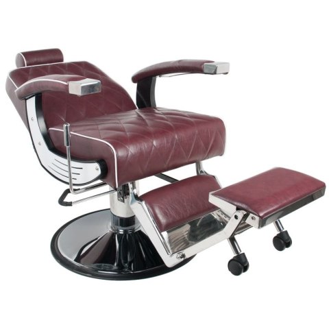 Gabbiano fotel barberski Imperial bordowy Gabbiano fotel barberski Imperial bordowy