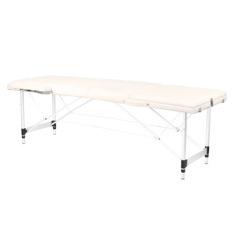 Stół składany do masażu aluminiowy komfort Activ Fizjo 3 segmentowy cream Stół składany do masażu aluminiowy komfort Activ Fizjo 3 segmentowy cream