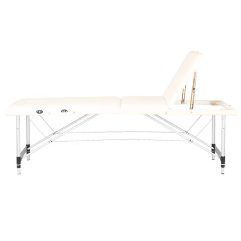 Stół składany do masażu aluminiowy komfort Activ Fizjo 3 segmentowy cream Stół składany do masażu aluminiowy komfort Activ Fizjo 3 segmentowy cream