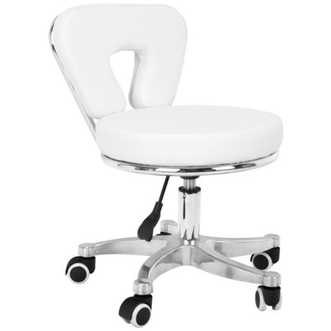 Taboret kosmetyczny do pedicure 9266 biały Taboret kosmetyczny do pedicure 9266 biały