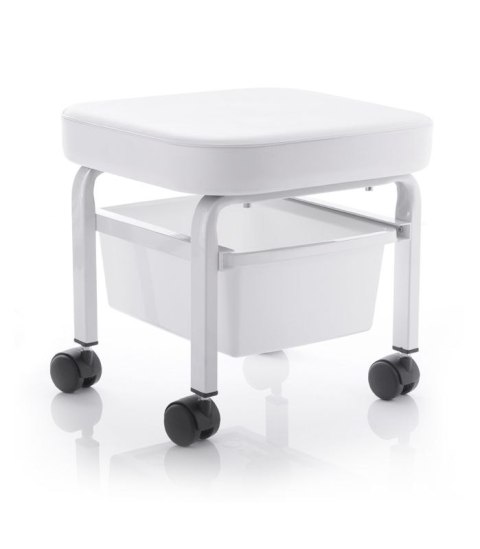 Taboret kosmetyczny do pedicure z pojemnikiem Taboret kosmetyczny do pedicure z pojemnikiem