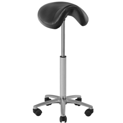 Taboret kosmetyczny-fryzjerski 001B czarny wysoki Taboret kosmetyczny-fryzjerski 001B czarny wysoki