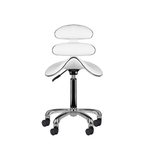 Taboret kosmetyczny roll speed AM-880 biały Taboret kosmetyczny roll speed AM-880 biały