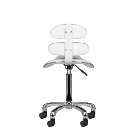 Taboret kosmetyczny roll speed AM-880 biały Taboret kosmetyczny roll speed AM-880 biały