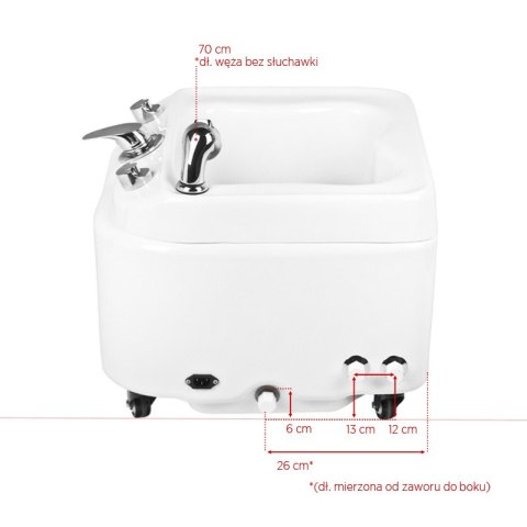 Brodzik Azzurro do pedicure z hydromasażem A023 Brodzik Azzurro do pedicure z hydromasażem A023