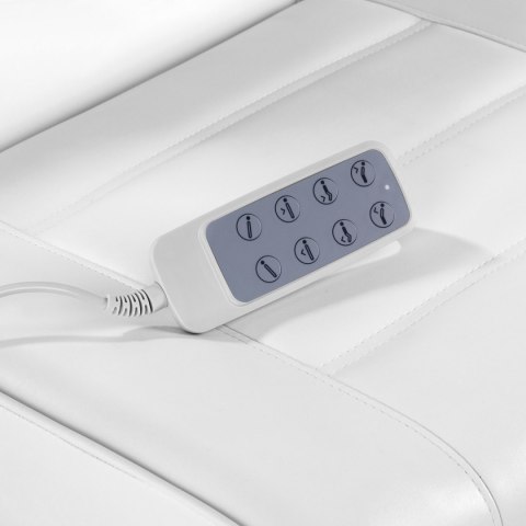Fotel kosmetyczny elektr. Lux 4M D biały z kołyską Fotel kosmetyczny elektr. Lux 4M D biały z kołyską