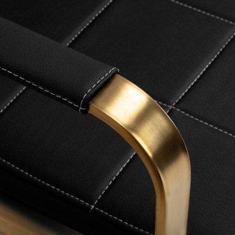 Gabbiano Sofa do poczekalni Avila złoto czarna Gabbiano Sofa do poczekalni Avila złoto czarna