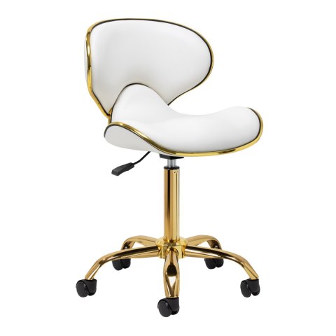 Gabbiano taboret kosmetyczny Q-4599G Biały Gabbiano taboret kosmetyczny Q-4599G Biały