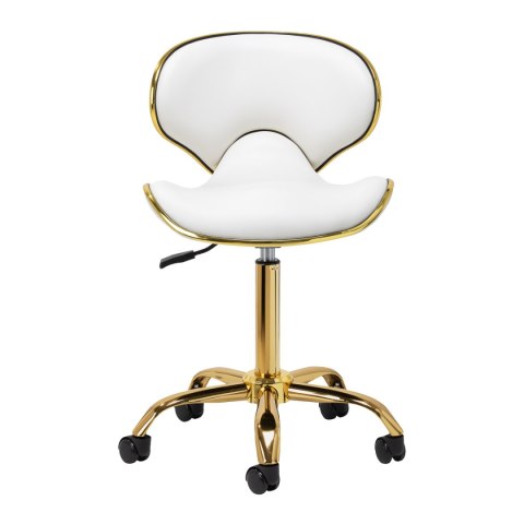Gabbiano taboret kosmetyczny Q-4599G Biały Gabbiano taboret kosmetyczny Q-4599G Biały