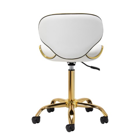 Gabbiano taboret kosmetyczny Q-4599G Biały Gabbiano taboret kosmetyczny Q-4599G Biały