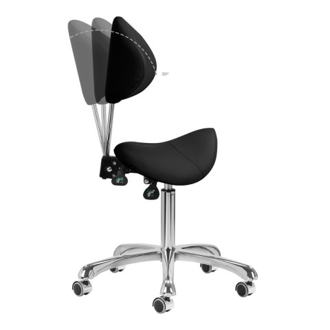 Taboret kosmetyczny 1004 Giovanni czarny Taboret kosmetyczny 1004 Giovanni czarny