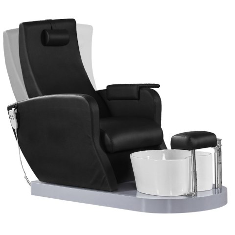 Fotel spa do pedicure Azzurro 016A czarny z hydromasażem Fotel spa do pedicure Azzurro 016A czarny z hydromasażem