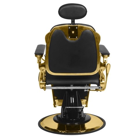 Gabbiano fotel barberski Francesco Gold czarny Gabbiano fotel barberski Francesco Gold czarny