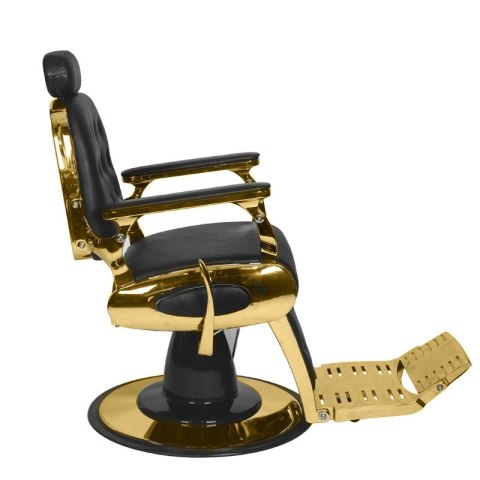 Gabbiano fotel barberski Francesco Gold czarny Gabbiano fotel barberski Francesco Gold czarny