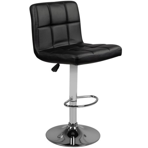 Hoker barowy M06 pikowany regulowany czarny Hoker barowy M06 pikowany regulowany czarny