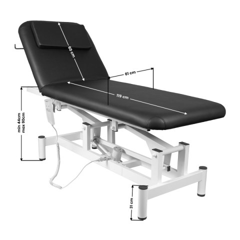 Sillon Leżanka elektr. do masażu 079 1 siln. czarna Sillon Leżanka elektr. do masażu 079 1 siln. czarna