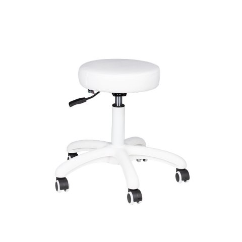 Taboret kosmetyczny AM-303-2 biały Taboret kosmetyczny AM-303-2 biały