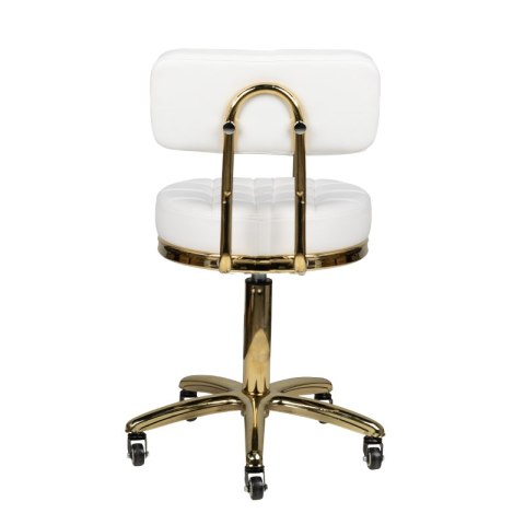 Taboret kosmetyczny Gold AM-961 biały Taboret kosmetyczny Gold AM-961 biały