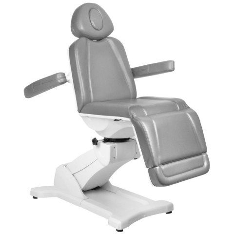 Fotel kosmetyczny elektr. Azzurro 869A obrotowy 4 siln. szary Fotel kosmetyczny elektr. Azzurro 869A obrotowy 4 siln. szary