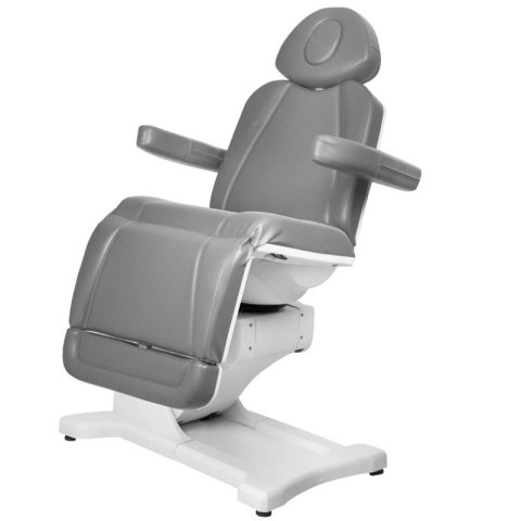 Fotel kosmetyczny elektr. Azzurro 869A obrotowy 4 siln. szary Fotel kosmetyczny elektr. Azzurro 869A obrotowy 4 siln. szary
