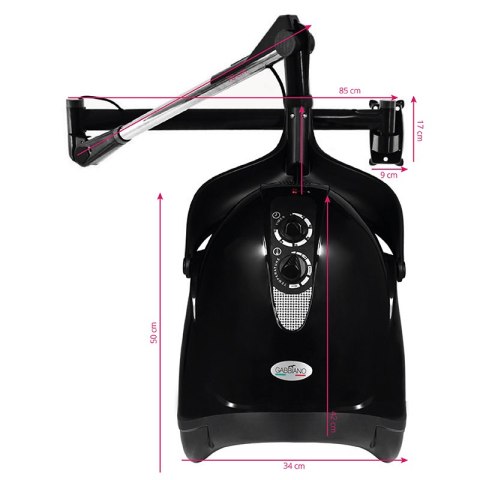 Gabbiano suszarka wisząca Hood DX-201W jedna prędkość czarna Gabbiano suszarka wisząca Hood DX-201W jedna prędkość czarna