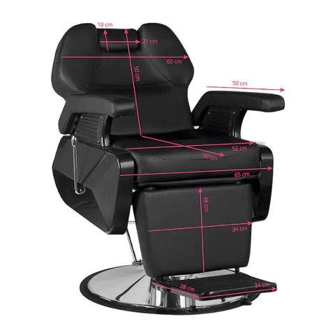 Hair System fotel barberski New York czarny Hair System fotel barberski New York czarny