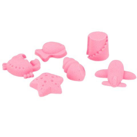 Piasek Kinetyczny w pudełku 2kg foremki różowy Piasek Kinetyczny w pudełku 2kg foremki różowy