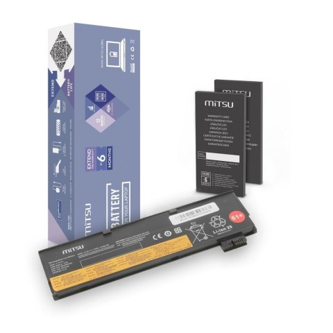 Bateria Mitsu do notebooka Lenovo Thinkpad T470, T570, SB10K97582 (10.8V-11.1V) (4400 mAh) Bateria Mitsu do notebooka Lenovo Thinkpad T470, T570, SB10K97582 (10.8V-11.1V) (4400 mAh)