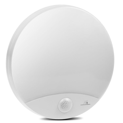 Lampa LED z czujnikiem ruchu Maclean, na podczerwień, kolor biały, 10W, IP44, barwa naturalna biała (4000K), 900lm, MCE357 W Lampa LED z czujnikiem ruchu Maclean, na podczerwień, kolor biały, 10W, IP44, barwa naturalna biała (4000K), 900lm, MCE357 W