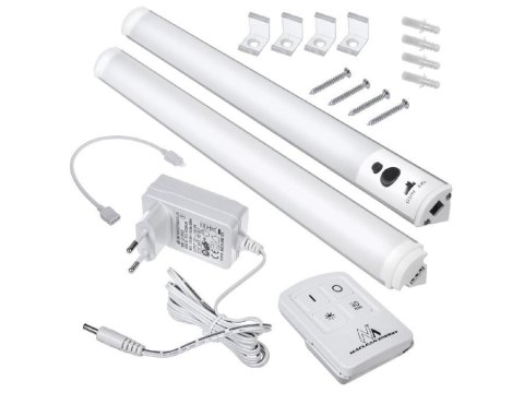Lampka podszafkowa Maclean MCE245 lampa liniowa LED zestaw 2 moduły z pilotem i zasilaczem max 4 moduły na jednym zasilaczu Lampka podszafkowa Maclean MCE245 lampa liniowa LED zestaw 2 moduły z pilotem i zasilaczem max 4 moduły na jednym zasilaczu
