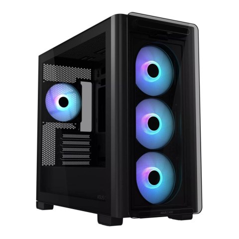 Obudowa Asus A23 PLUS TG ARGB BLACK mATX z oknem bez zasilacza Obudowa Asus A23 PLUS TG ARGB BLACK mATX z oknem bez zasilacza