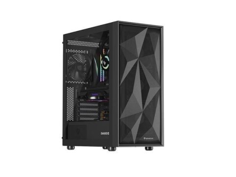 Obudowa Genesis Diaxid 605F Midi Towar (z oknem, USB-C) Czarna Obudowa Genesis Diaxid 605F Midi Towar (z oknem, USB-C) Czarna