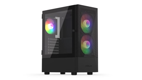Obudowa KRUX Vako RGB ATX/mciroATX/Mini ATX z oknem, bez zasilacza Obudowa KRUX Vako RGB ATX/mciroATX/Mini ATX z oknem, bez zasilacza
