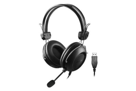 Słuchawki z mikrofonem A4tech HU-35 czarne USB Słuchawki z mikrofonem A4tech HU-35 czarne USB