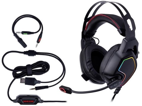 Słuchawki z mikrofonem Tracer GAMEZONE Raptor V2 RGB Słuchawki z mikrofonem Tracer GAMEZONE Raptor V2 RGB